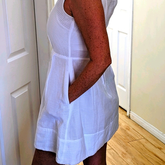 GAP sz 4 two layer white cotton mini dress - Picture 2 of 11